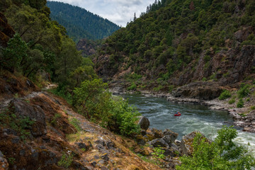 Fototapeta na wymiar Rafting down the Rogue River