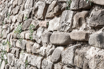 Italian ancient house: typical stone wall