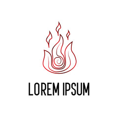 fire element logo icon