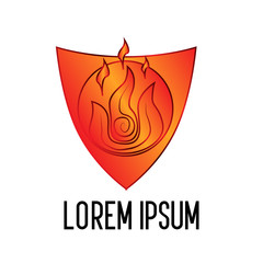 fire element logo icon