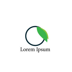 leaf logo icon for nature company