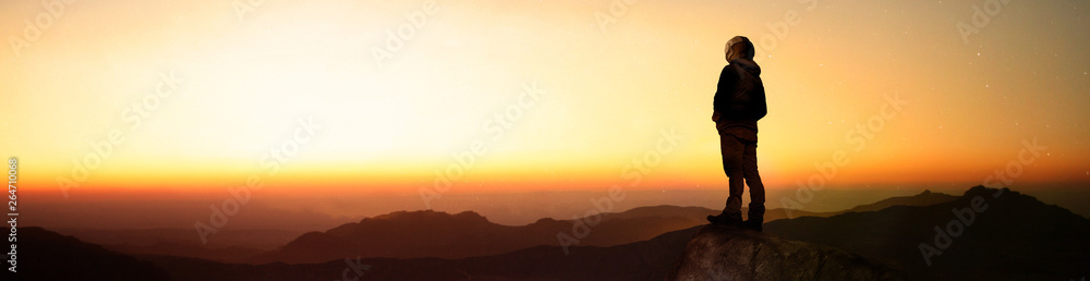 Wall mural view of the planet mars from space