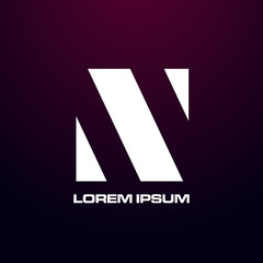 abstract square logo icon for business company