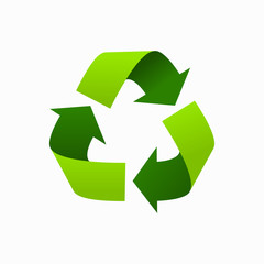 recycle arrow sign. Isolated Vector sign