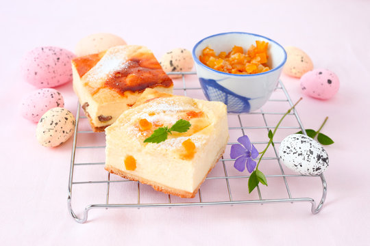 K&auml;sekuchen mit Orangeat