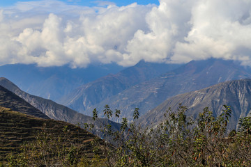 Obraz premium the landscape in turnip village ,sichuan,china