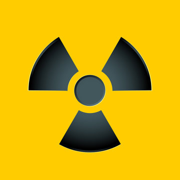 Radioactive sign. Isolated Vector Illustration