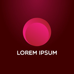 o initial letter logo icon