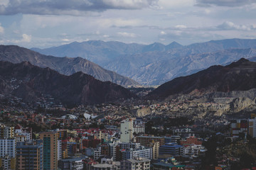 Fototapeta na wymiar La Paz Bolivie