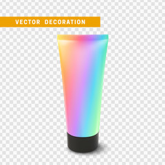 Realistic Lotion Cream Tube.