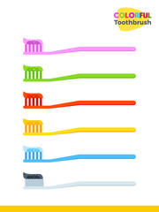 The Colorful tooth brush
