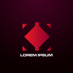 Obraz premium abstract geometry logo icon for technology company