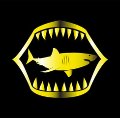 shark vector logo