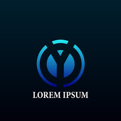 initial letter logo icon