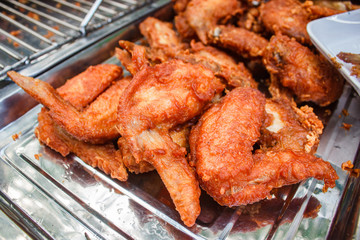 Fried chicken wings.
