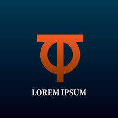 initial letter logo icon for business company