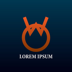 initial letter logo icon for business company