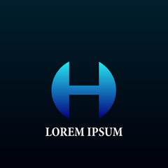 initial letter logo icon for business company