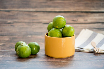Limes, It's the important ingredient of Thai foods.
