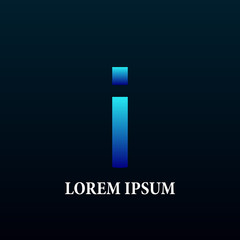 initial letter logo icon for business company