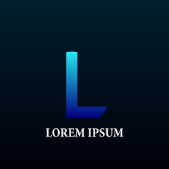 initial letter logo icon for business company