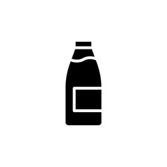 milk bottle icon vector. milk bottle vector design. sign design. flat style. Vector EPS 10