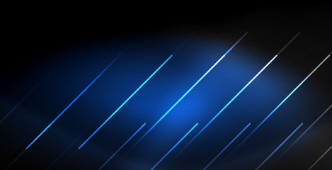 Neon color abstract lines