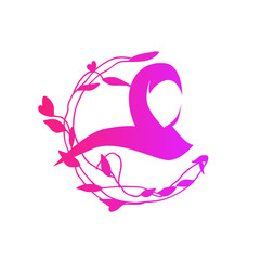 hijab logo icon for women fashion