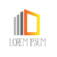 Abstract square logo icon for business company