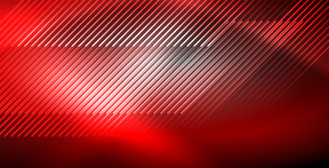 Neon glowing lines, magic energy space light concept, abstract background wallpaper design