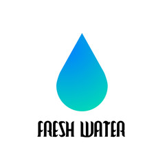 fresh water logo icon