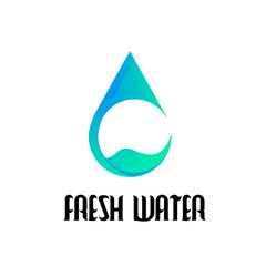 fresh water logo icon