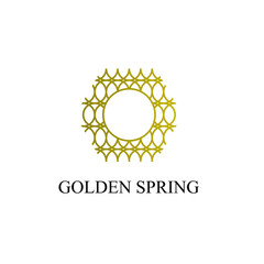 golden spring logo icon