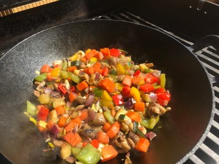 Wok Pfanne  Gemüse vegetables