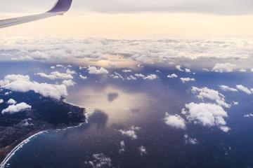 Obraz na płótnie Canvas 飛行機からの景色