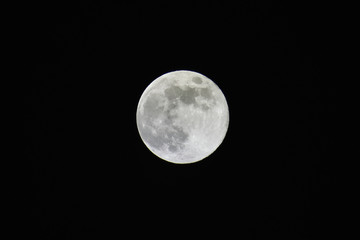 Full moon in the sky(pink moon) ,last Japanese era Heisei in Japan(4-1-1)