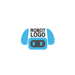 Robot logo for technology company