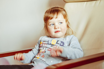 the face of a happy girl