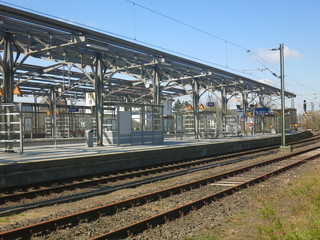 Fototapeta premium Bahnsteighalle in Rendsburg