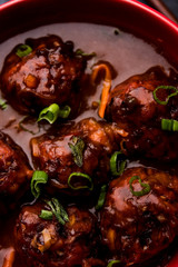 Veg or chicken Manchurian with gravy - Popular indo chinese food