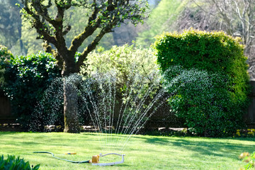 Water spray nozzle machine for watering the garden during drought season