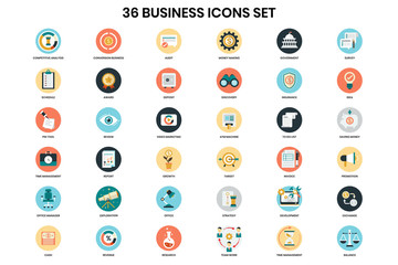 Business icons set for business