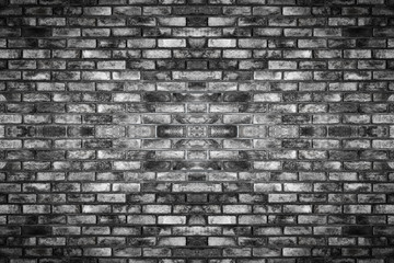 Background of brick wall with old texture pattern. Vintage style and grunge retro interior.