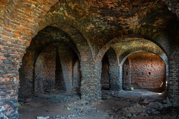 Ruins of the Palace in Slawikowo in Poland