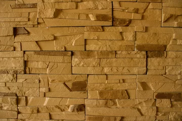 Gelbe alte Backsteinmauer, Textur © OleJohny