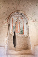 Cave Church in Zelve Valley, Cappadocia, Nevsehir, Turkey