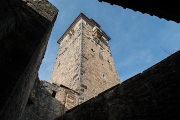 ROTHENBURG OB DER TAUBER, GERMANY - MARCH 05, 2018: Rothenburg ob der Tauber an historic and medieval town and one of the most beautiful villages in Europe, Germany,
