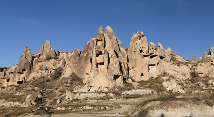Rock Formations in Cappadocia, Nevsehir, Turkey