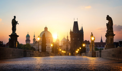 Fototapeta na wymiar Bridge in Prague