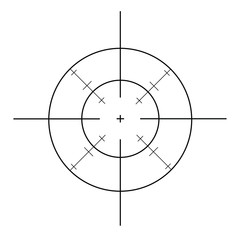 Crosshair vector icon